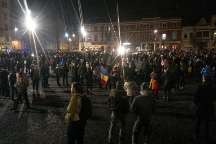 UPDATE Număr record de manifestanți la Cluj! 45.000 de persoane participă la manifestații  FOTO/VIDEO