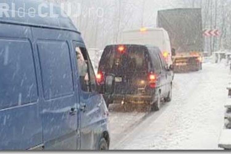 Cluj: Nu exista drumuri blocate, dar soferii trebuie sa circule cu mare atentie