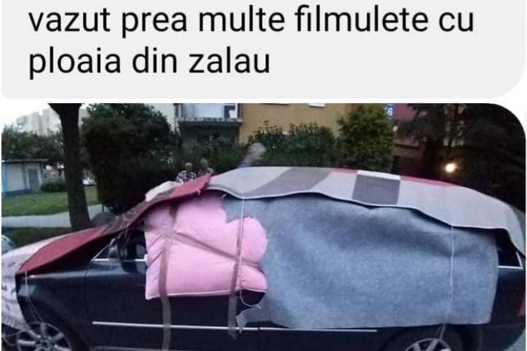 Cluj: Când ai văzut prea multe filme cu grindina din Zalău... - FOTO