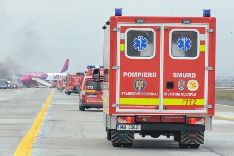 Atenție! Exercițiu în caz de accident aviatic la Aeroportul din Cluj