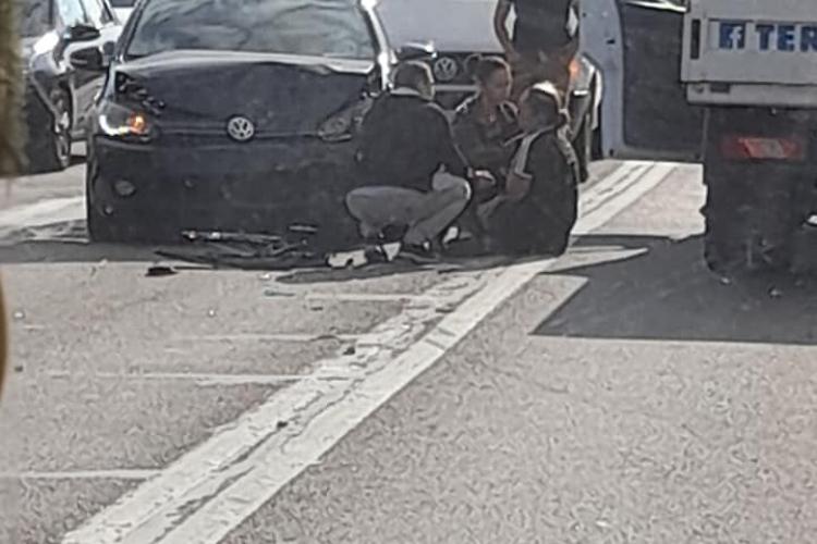 Accident lângă Hornbach, pe strada Câmpina. O femeie a fost lovită de un VW - FOTO