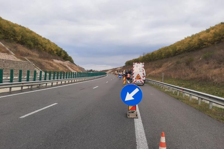 Atenție șoferi: Restricții de circulație pe Autostrada Transilvania! Conducătorii auto sunt sfătuiți să circule cu viteză redusă 