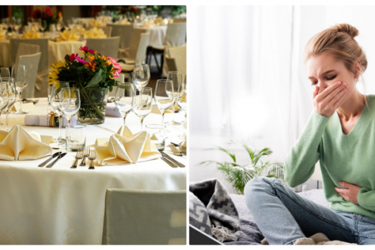 De la nuntă la spital! Invitaţii au făcut toxiinfecţie alimentară de la mâncarea unui restaurant luxos din Ardeal 