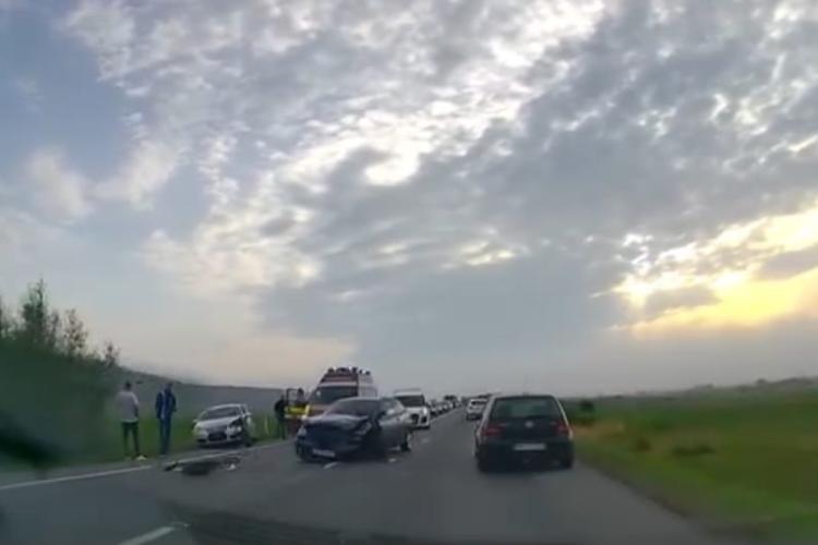 ACCIDENT pe centura Cluj-Apahida, după OMV! Mașinile accidentate au blocat traficul: „A fost o dimineață de coșmar” - VIDEO