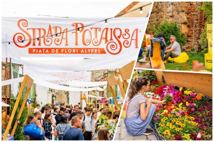 Cea mai frumoasă piață de flori ,,altfel” revine pe strada Potaissa! Clujenii se pot bucura de patru zile cu plante superbe, relaxare și muzică bună