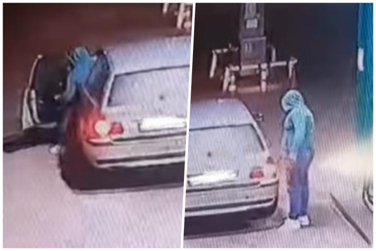 Un șofer din Harghita a făcut plinul la o benzinărie din Gherla și a plecat după ce a ,,uitat” să plătească. Bărbatul a dispărut rapid din zonă - VIDEO