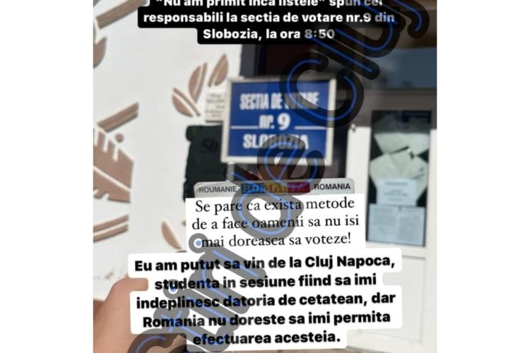 Revoltător: O studentă la Cluj a mers 28 de ore dus-întors cu trenul ca să voteze, dar nu a reușit/ Listele ”nu erau conforme” - FOTO