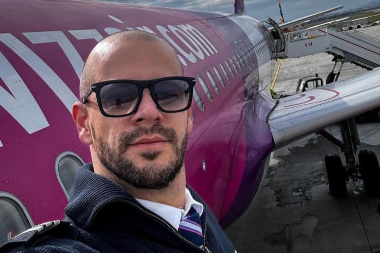 Fostul soț al celebrei clujence Ioana Grama este acum pilot. Alex explică de ce întârzie avioanele vara: „Îndemn la răbdare” - VIDEO