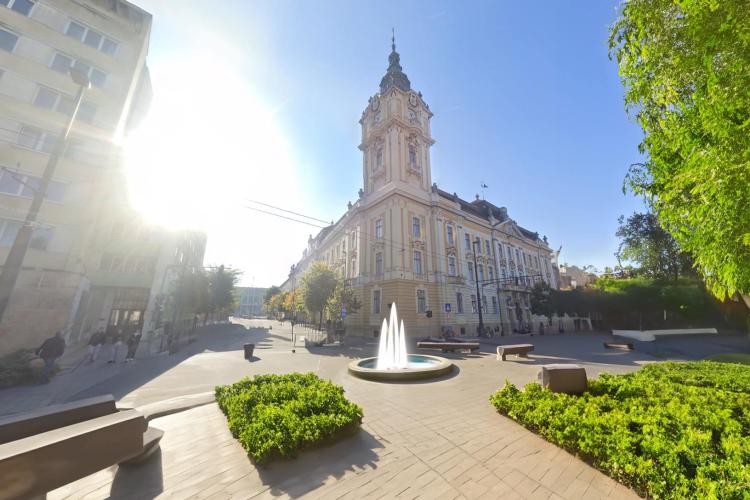 FOTO. Cum ar arăta centrul Clujului VERDE și fără mașini. Clujean: „Acum pare nerealist, dar în trecut oamenii nu aveau lipită de ei mașina”