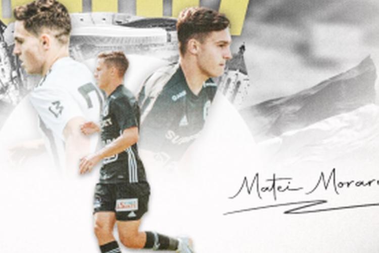 Atacantul Matei Moraru a semnat cu FC Universitatea Cluj până în 2027. Tânărul a marcat cinci goluri în sezonul trecut