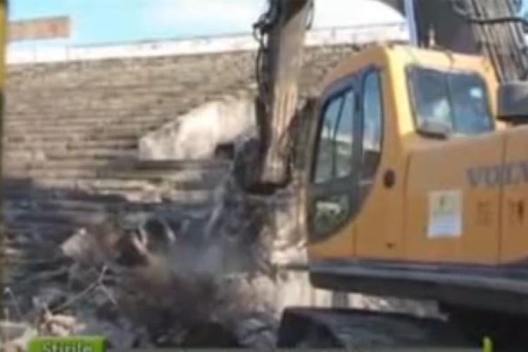 Imagini emoționante de arhivă „secretă” pentru suporterii U Cluj: Demolarea stadionului Ion Moina/ ”Aici am făcut primul pas pe stadion” VIDEO 