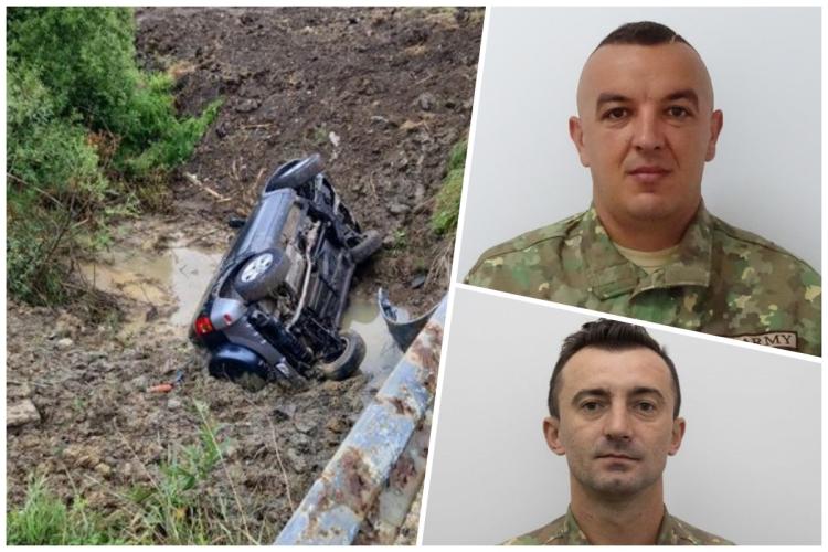Cluj: Un clujean a fost salvat de doi militari după un accident rutier! L-au scos imediat din mașina răsturnată și i-au acordat primul ajutor - FOTO 