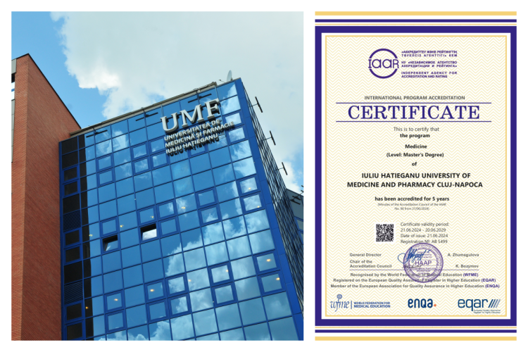 Diplomele UMF Cluj, recunoscute în SUA, țările central și est-europene! UMF a primit prestigioasa acreditare internațională de la IAAR