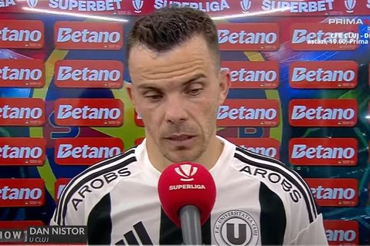 Dan Nistor, atacantul lui U Cluj, l-a pus la punct pe patronul Rapidului, Dan Șucu. ”Baftă în afaceri, că la fotbal nu se pricepe” VIDEO