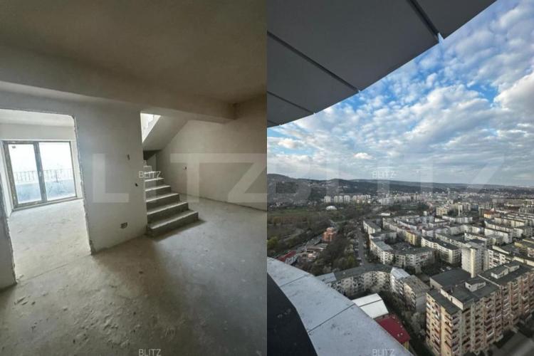 Prețuri astronomice la Cluj! Penthouse cu 4 camere în cel mai înalt bloc de locuințe din România, scos la vânzare cu 800.000 euro