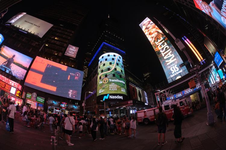 Via Transilvanica, promovată în celebra Times Square din New York: „Am avut doar câteva minute de glorie”