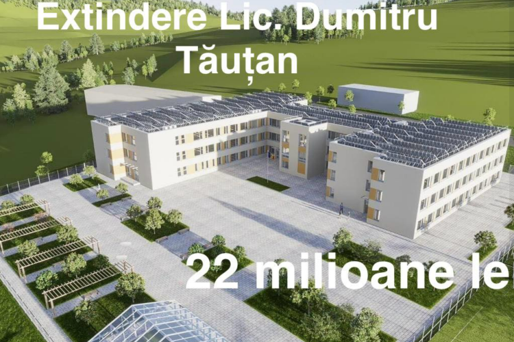 15 clase noi vor fi construite la Liceul Dumitru Tăuțan din Florești, din fonduri nerambursabile. Contractul este de peste 22 de milioane de lei