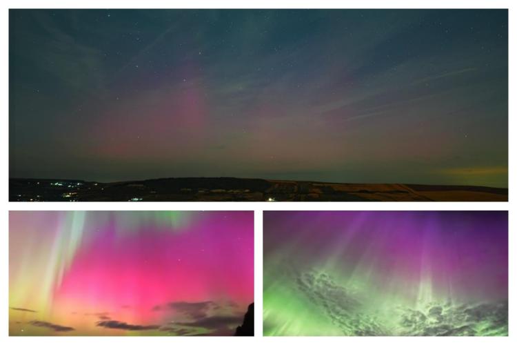 Aurora boreală „s-a întors” la Cluj și a fost din nou vizibilă azi-noapte. Fotografii impresionante au fost surprinse de clujeni FOTO