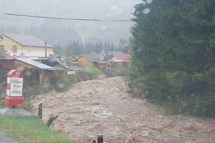 Alertă hidrologică! COD GALBEN de inundații la Cluj. Vezi ce zone sunt vizate