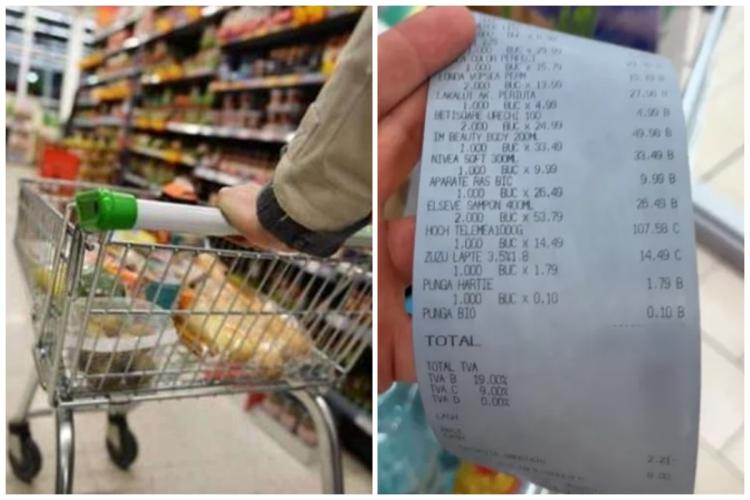 Doi români stabiliți în Italia au rămas mască când au văzut prețurile dintr-un supermarket din România. Cât au plătit pe un coș de cumpărături