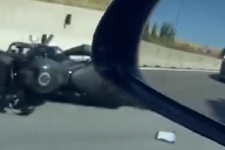 Cluj: Accident rutier la intrare în Turda. Un motociclist a fost rănit - VIDEO