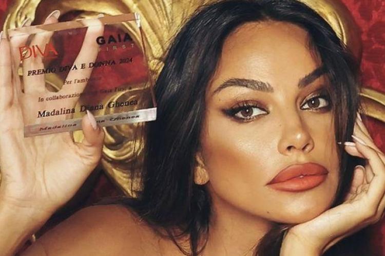 Mădălina Ghenea, apariție incendiară la Veneția. Actrița a câștigat premiul Diva e Donna 2024 - FOTO