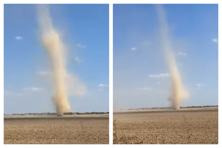 VIDEO. Vârtej de praf cu aspect de tornadă în Oradea! Tot mai multe fenomene meteo extreme au fost surprinse în România în ultima perioadă