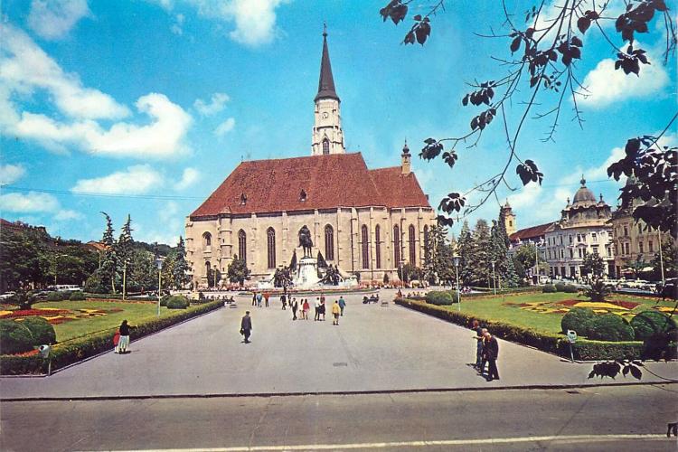 ,,Ăsta a fost adevăratul Cluj” - O imagine cu Clujul anilor ’70 a stârnit un val de nostalgie printre clujeni. Centrul orașului era o oază de verdeață