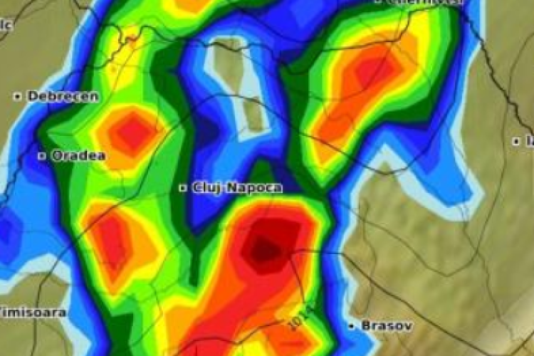 Furtuna Ashley ar putea lovi puternic județul Cluj. ANM nu exclude din calcul codul roșu de furtună și ploi abundente în România - HARTĂ