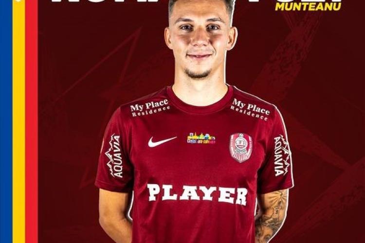 Atacantul Louis Munteanu de la CFR Cluj, convocat la Naționala de Tineret a României. Va juca în două meciuri decisive pentru calificarea la EURO U21