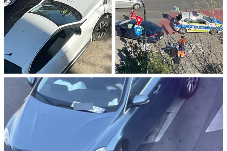 VIDEO Trei mașini s-au lovit într-un accident pe Calea Florești: ,,Șoferul de Hyundai n-ar trebui să aibă permis de conducere” - FOTO