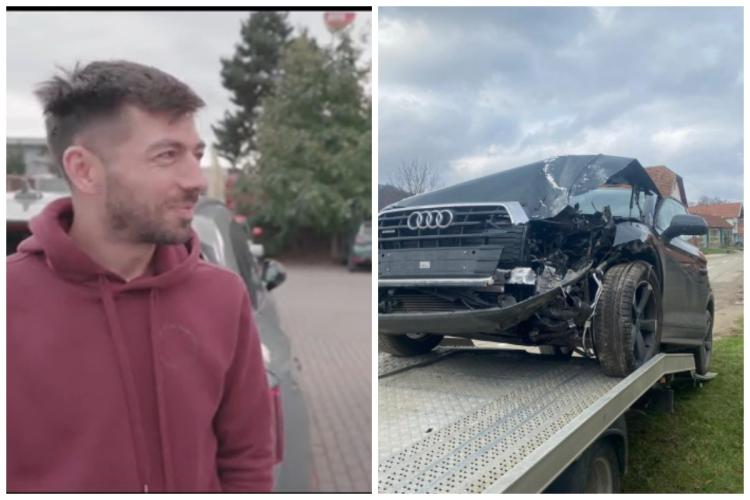 Mircea Bravo povestește cum a făcut accidentul DAUNĂ TOTALĂ în care și-a făcut praf mașina Audi Q5: „Am trăit  momente de panică!” VIDEO