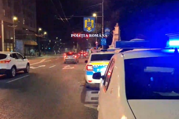 VIDEO. Acțiune de amploare la Cluj-Napoca. Polițiștii și jandarmii au împânzit străzile clujene 