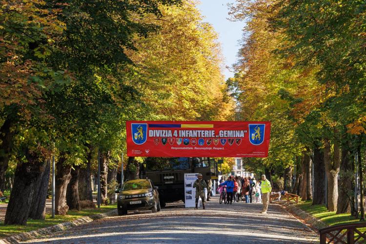 FOTO. Activități speciale dedicate Zilei Armatei Române în Parcul Central din Cluj-Napoca