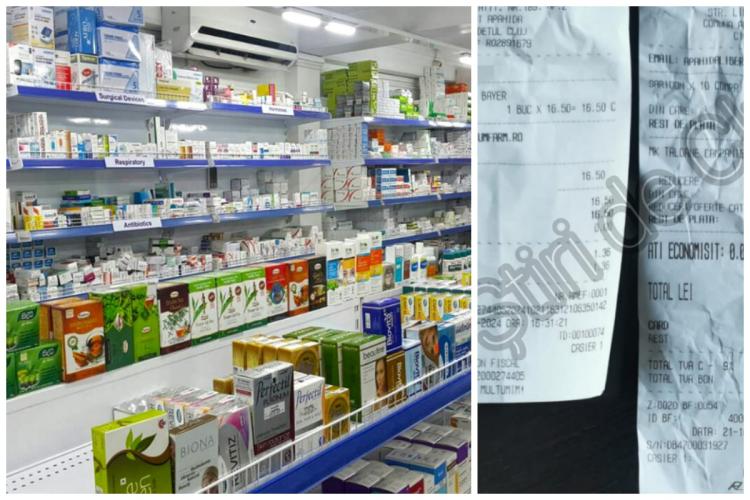 Cluj- Farmacii vecine vând același medicament banal cu o diferență URIAȘĂ de preț: Aceeași stradă, același medicament, preț cu aproape 60% mai mare!  