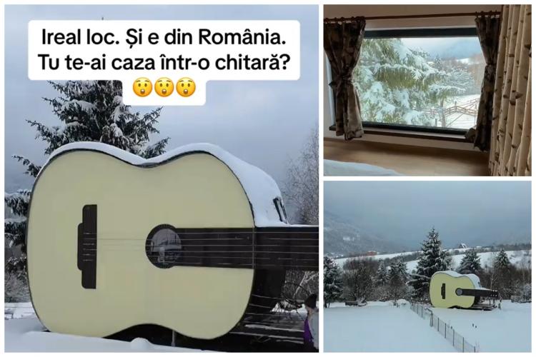 VIDEO Am găsit un loc SENZAȚIONAL în Ardeal pentru sărbătorile de iarnă!  CABANA-CHITARĂ e minunată pentru un Crăciun în mijlocul troienelor 