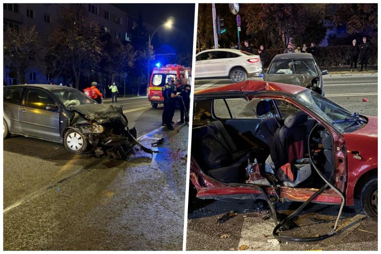 Accident grav pe Bulevardul Nicolae Titulescu din Cluj-Napoca. Trei persoane încarcerate, una este în stop respirator/ UPDATE: Femeia a murit VIDEO