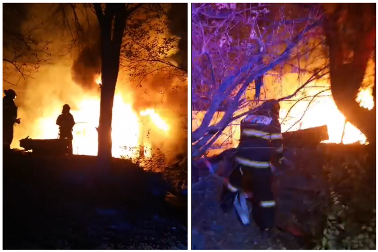 Incendiu DEVASTATOR în Cluj-Napoca! Mai multe locuințe au luat foc. Două persoane au suferit arsuri- FOTO/VIDEO