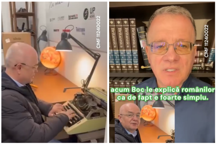 VIDEO Emil Boc, expert în dactilografie!/„După ce au dat-o de gard cu digitalizarea, acum le explică românilor că ei sunt vină, că nu se pricep” 