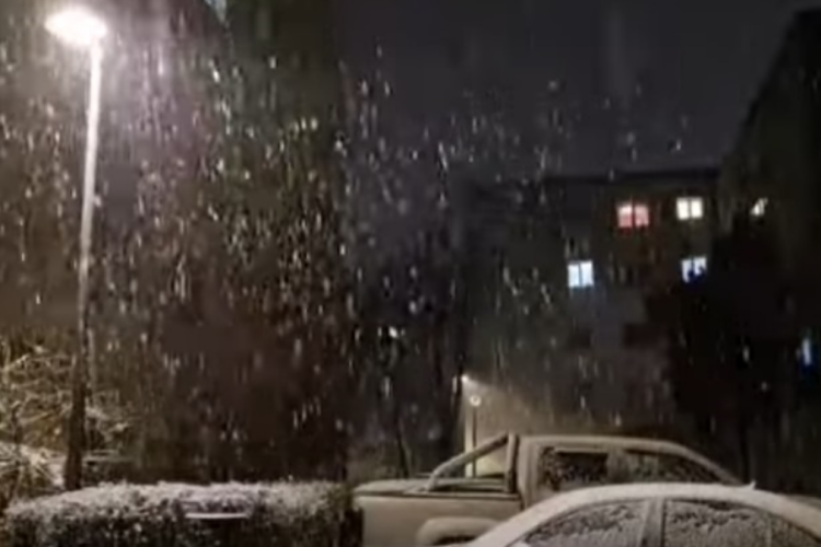 VIDEO. Ninge în Cluj-Napoca și Florești! Au căzut primii fulgi de zăpadă din acest sezon. Se simte un aer de sărbători în Cluj!