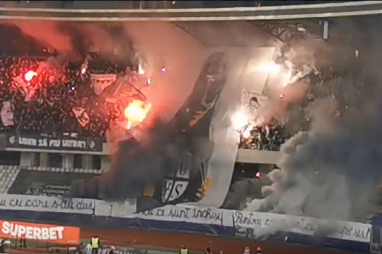 VIDEO. Cluj Arena dă în clocot, deși temperatura este de îngheț! Peste 20 000 de spectatori fac o atmosferă incredibilă la derby-ul U Cluj- FCSB