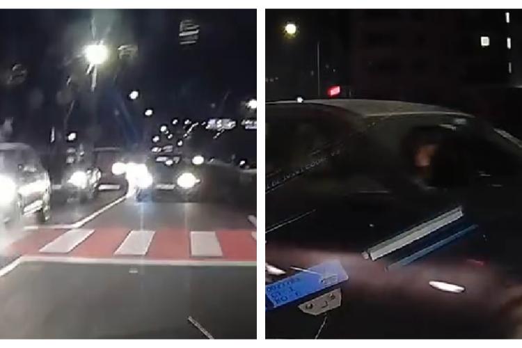 VIDEO Nesimțire de Cluj! O șoferiță cu BMW a depășit, pe linie continuă, o coloană de mașini: ,,Mai arăți și degetul mijlociu”