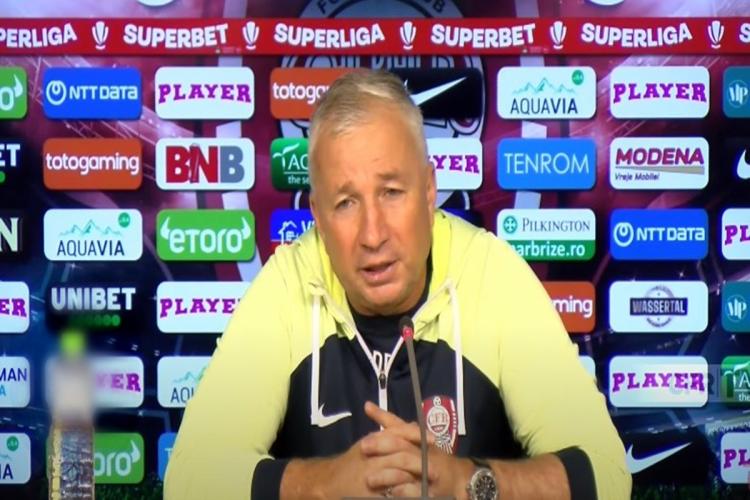 CFR Cluj vrea pe podium! Dan Petrescu se așteaptă la un duel de foc cu Craiova: „Va fi care pe care”