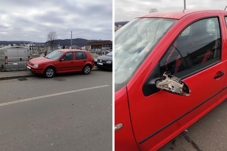 Mașina unei clujence, „agățată” de șoferul unui BMW, lângă Cimitirul Florești! Bărbatul a fugit după lovitură: „Dacă nu mă contactezi, merg la poliție”