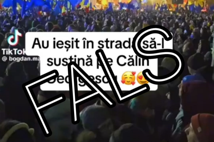 Manipulări grosolane pe TikTok în favoarea lui Călin Georgescu: Clipuri falsificate, transformă protestele pro Democrație în pro Georgescu VIDEO  