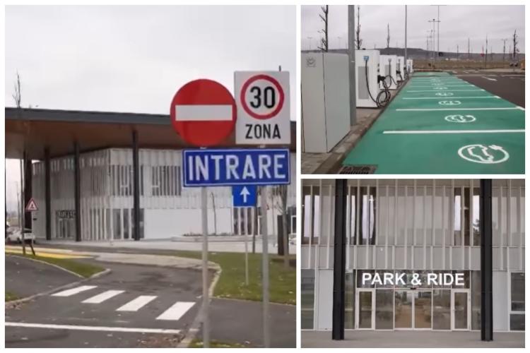 Park & Ride-ul de lângă Aeroportul Cluj a fost finalizat! Ce tarife de parcare propun autoritățile - VIDEO