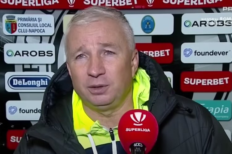 Dan Petrescu a dezvăluit motivul pentru care CFR a pierdut derby-ul Clujului: ,,Eram filmați. Nu am făcut faze fixe”