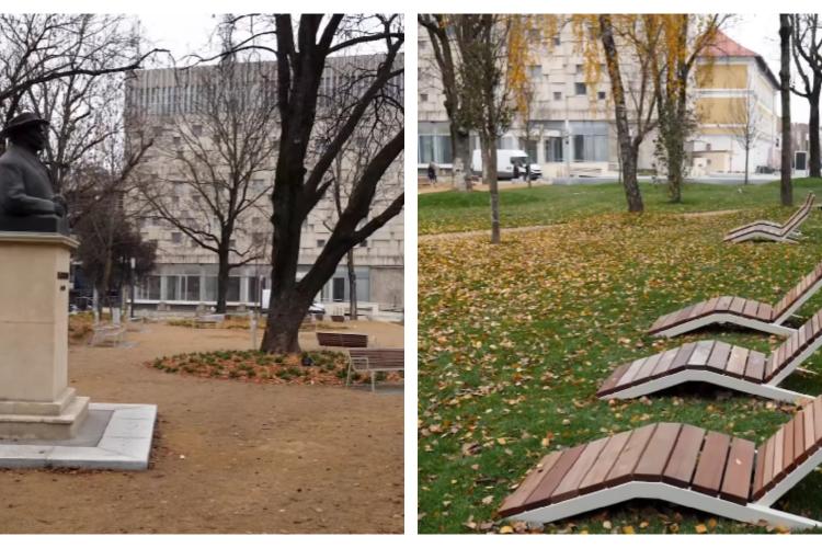 Parcul I. L. Caragiale din Cluj-Napoca a fost modernizat! Peste 50 de arbori plantați, nouă zonă pietonală și spațiu verde, printre îmbunătățiri - VIDEO