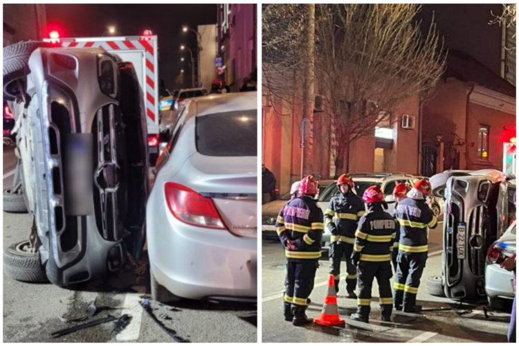 VIDEO LIVE Imagini spectaculoase: Accidentul de pe strada Brâncuși din Cluj, în care 5 mașini s-au făcut praf, surprins de o cameră de bord