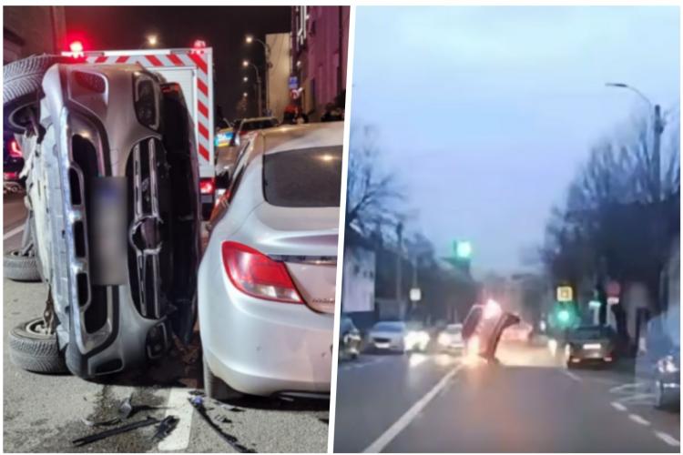 Cum s-a produs, de fapt, accidentul în lanț de pe strada Brâncuși din Cluj-Napoca. O șoferiță beată criță a provocat dezastrul - VIDEO LIVE 